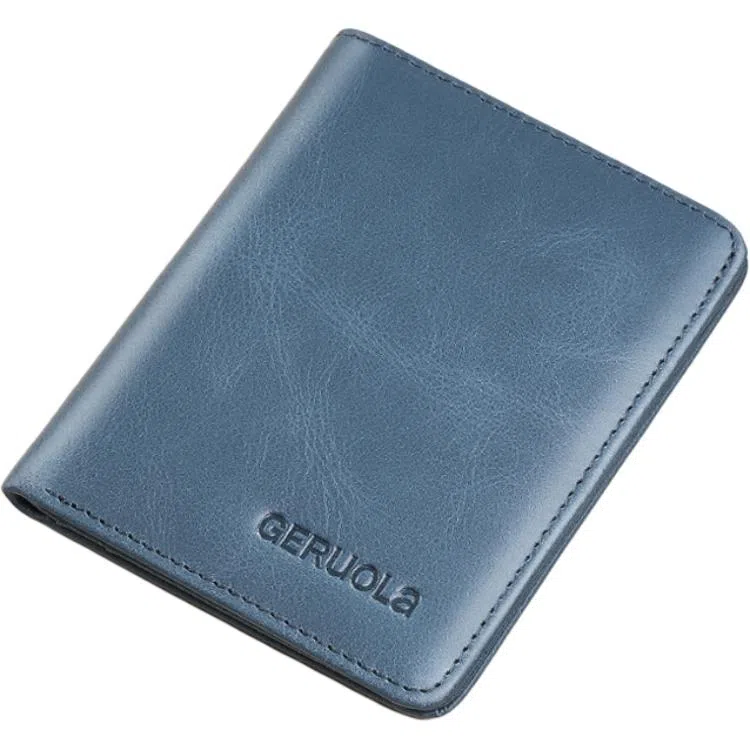 歌若拉 超薄简约短款防盗刷 头层牛皮 钱包 男款 多色