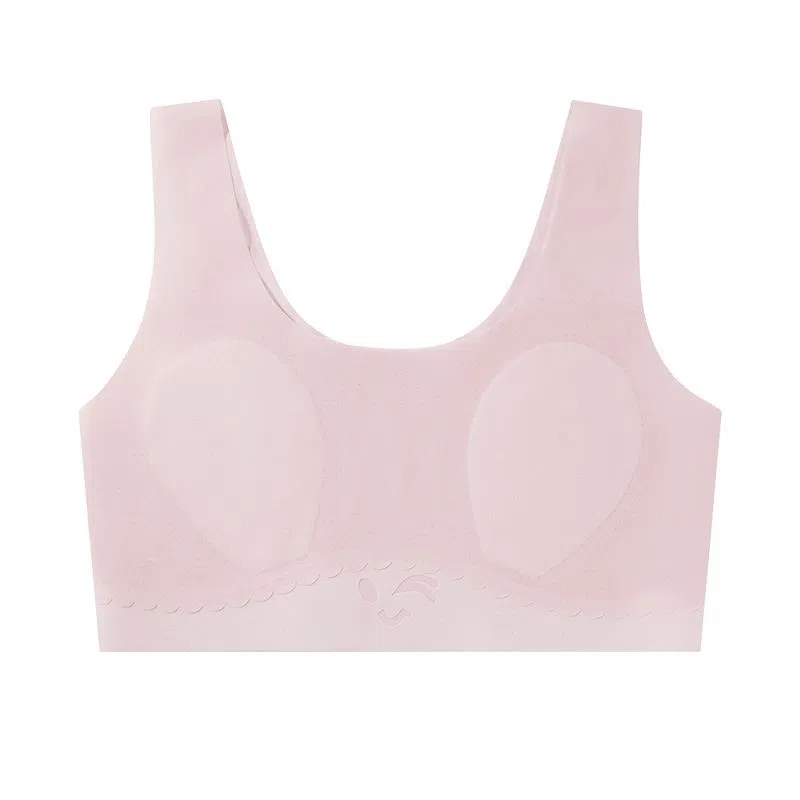 欧迪芬 冰丝轻薄透气柔软无痕高弹力不束缚青春期运动舒适透气背心式文胸 女款