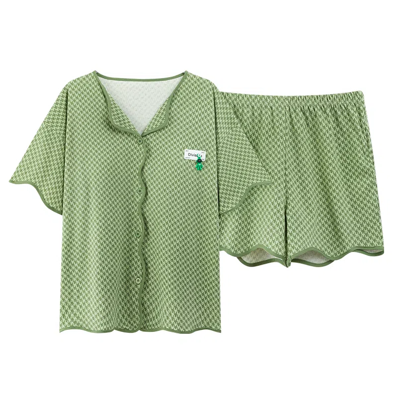 好福份 带胸垫透气简约家居服睡衣套装 女款