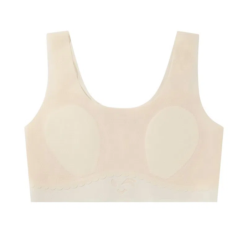 欧迪芬 冰丝轻薄透气柔软无痕高弹力不束缚青春期运动舒适透气背心式文胸 女款