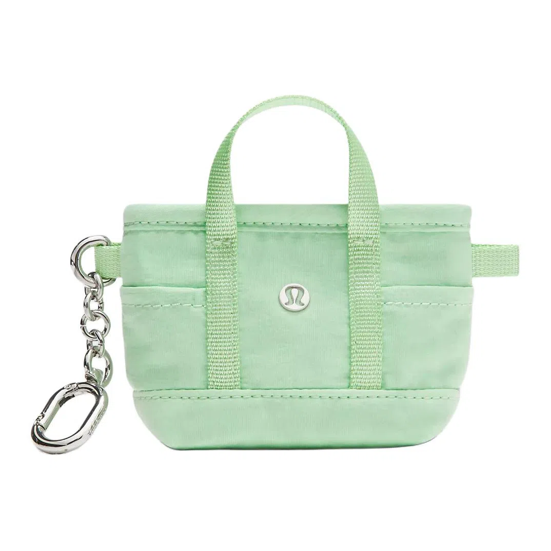 Lululemon Classic Logo Recycled Nylon Wallet Green