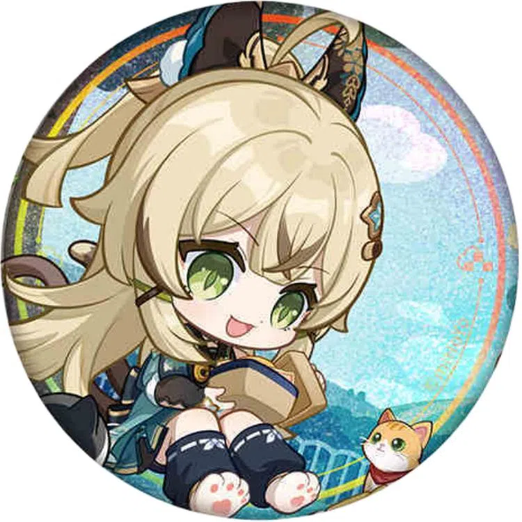 原神 艾尔海森 甘雨 线下店主题系列 凯亚 绮良良 菲米尼 徽章