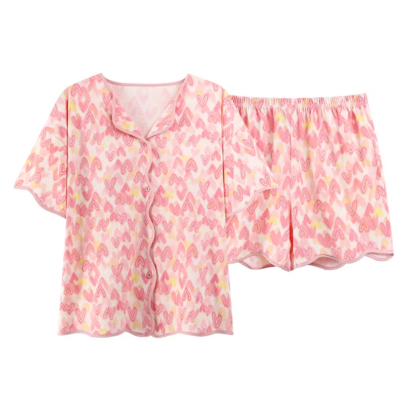 好福份 带胸垫简约优雅家居服睡衣套装 女款