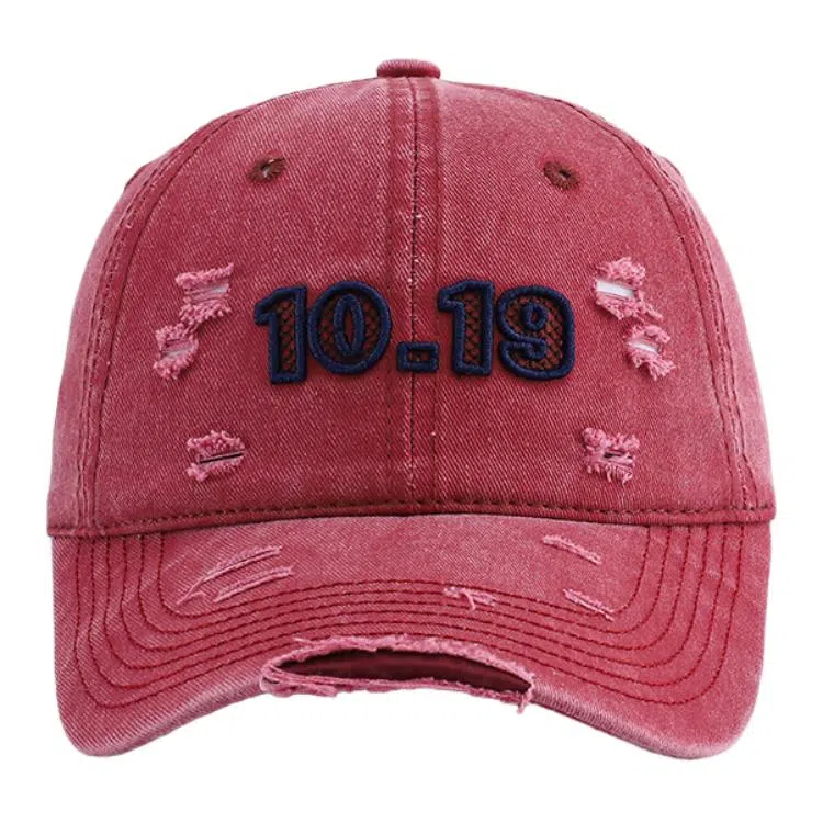 艾佳微 深顶大头围复古美式做旧软顶刺绣字母韩版百搭宽檐户外遮阳显白显脸小 棉 鸭舌帽 男女同款情侣款