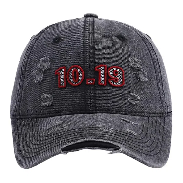 艾佳微 深顶大头围复古美式做旧软顶刺绣字母韩版百搭宽檐户外遮阳显白显脸小 棉 鸭舌帽 男女同款情侣款