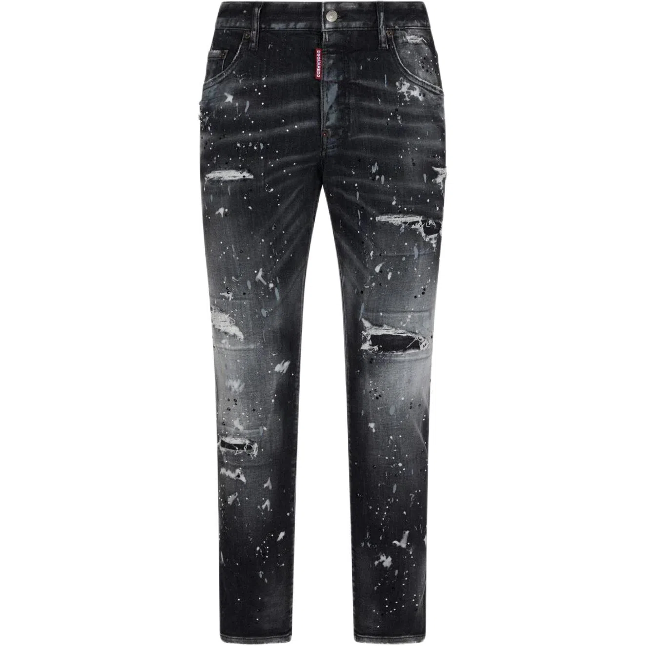 DSQUARED2 SS24 Distressed Jeans Black
