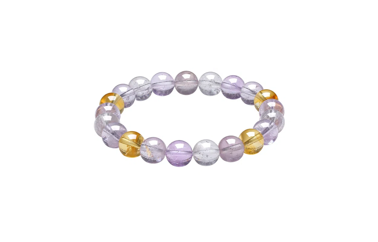 【紫气东来】 周六福 前程似锦事业顺利学业进步能量满满#好运处理 黄水晶 手串招财纳福 女款