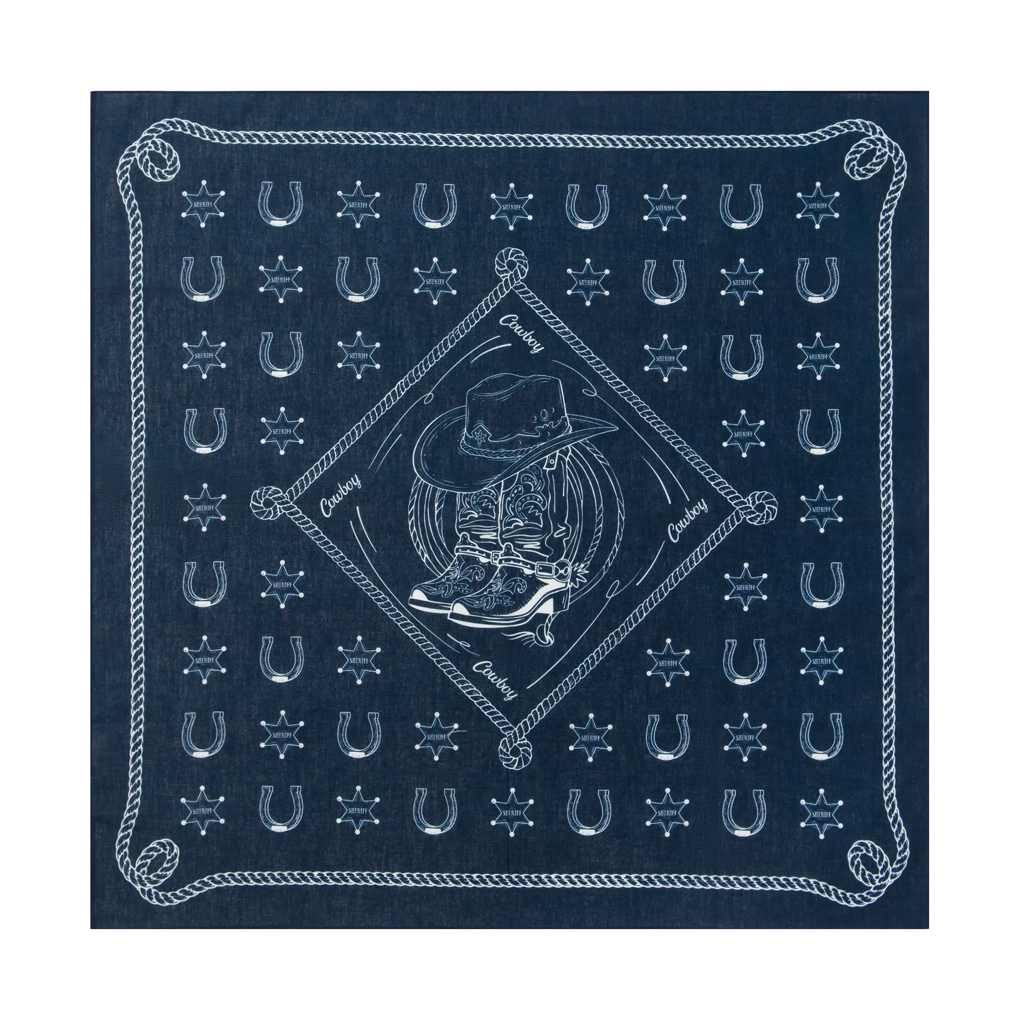 滚烫时光 牛仔靴 棉 头巾 男女同款情侣款