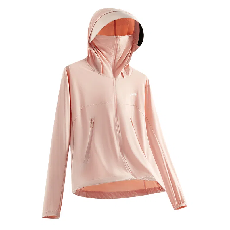 贵人鸟 美式舒适时尚简约纯色宽松休闲百搭户外运动轻薄连帽长袖 透气防紫外线抑菌抗敏速干凉感防晒服薄外套 男女同款