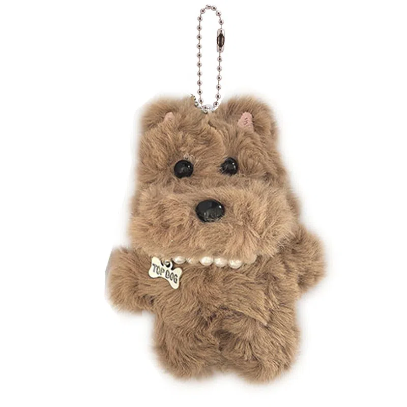 千桐 潦草珍珠小狗公仔创意背包萌萌百搭可爱卡通治愈陪伴书包玩偶挂饰 毛绒 挂件 男女同款情侣款