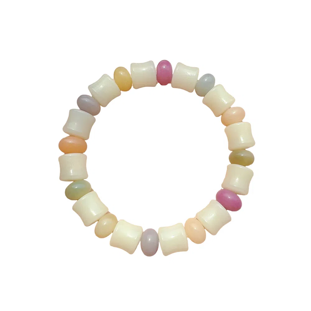 希遇 考研上岸 时尚精致高级潮流 竹节 好运连连 小众设计 日常通勤百搭 菩提根 手串 男女同款情侣款