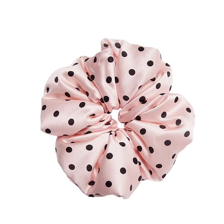 桑尚 波点 桑蚕丝 发圈 女款