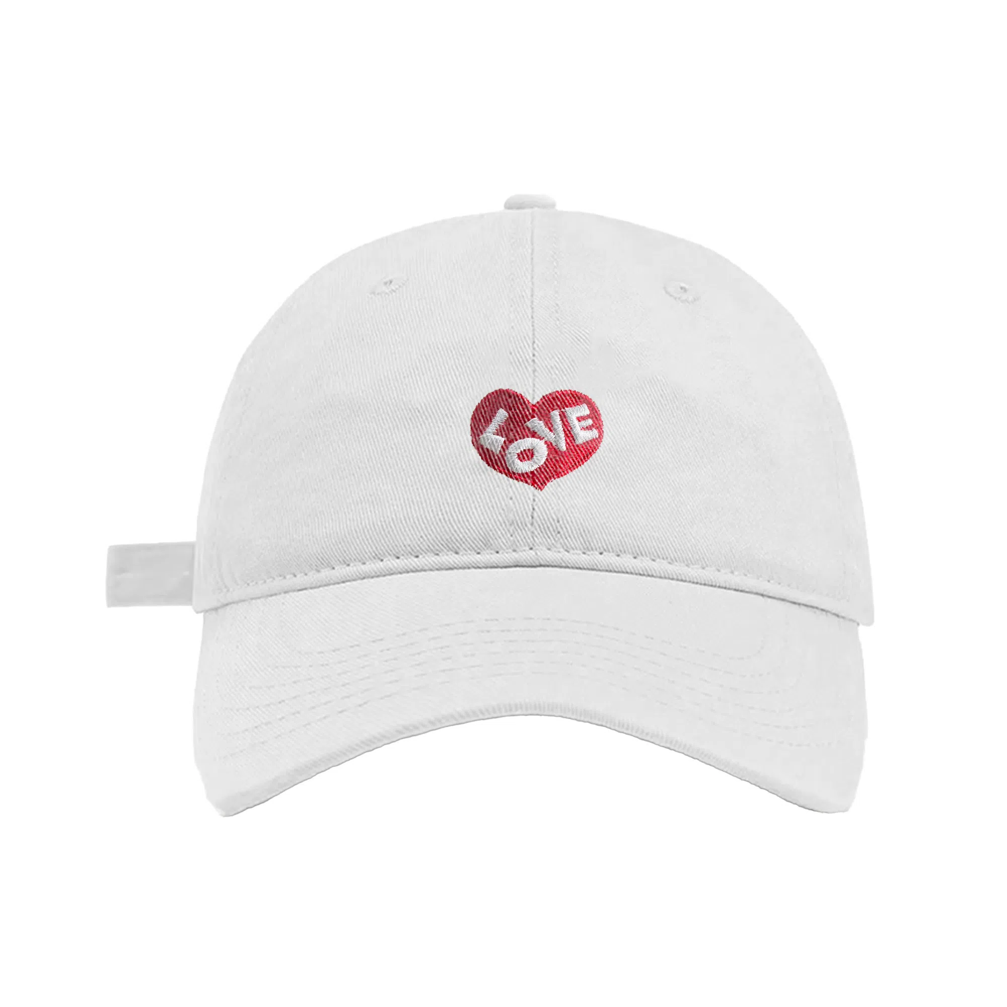 加菲猫家族 春夏字母爱心刺绣软顶百搭大头围女显脸小男韩版户外运动遮阳防晒 棉 鸭舌帽 男女同款情侣款