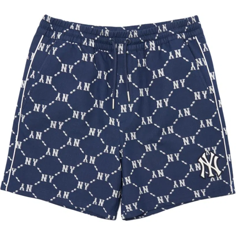 MLB Yankees Logo Jacquard Shorts Navy