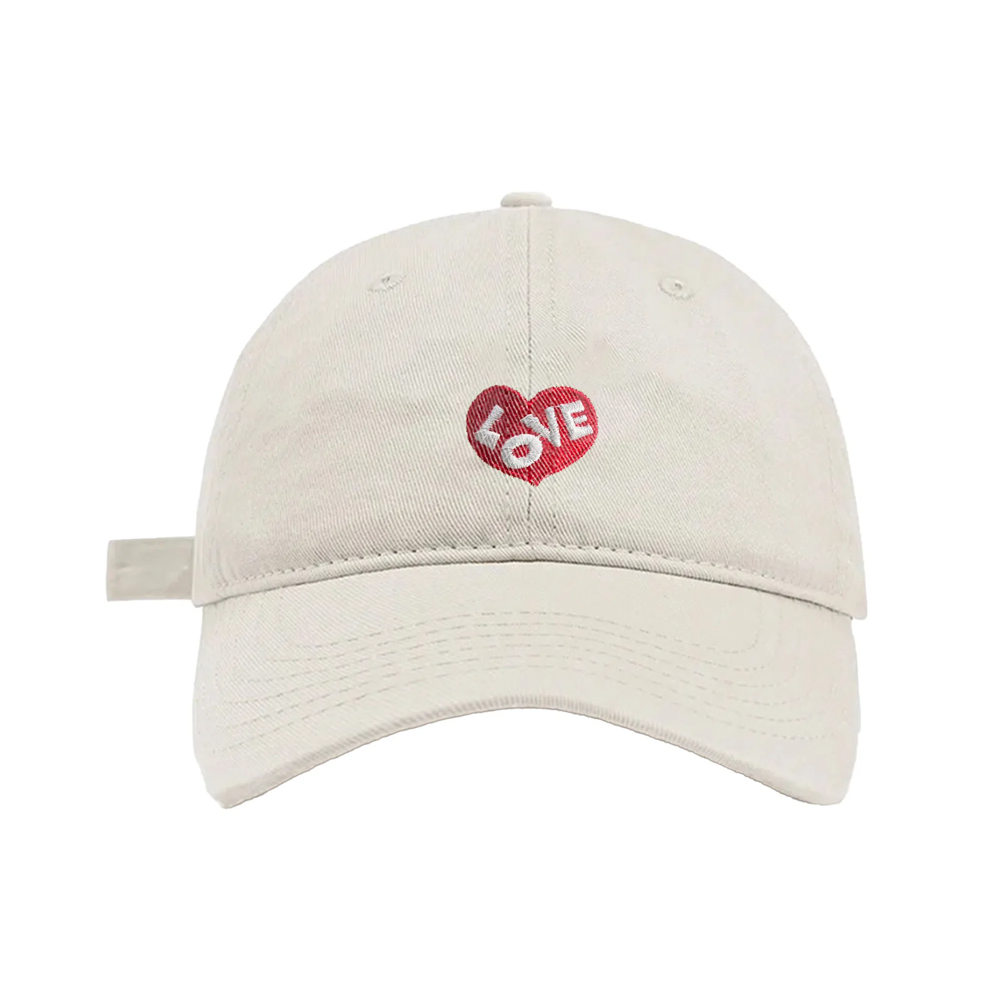 加菲猫家族 春夏字母爱心刺绣软顶百搭大头围女显脸小男韩版户外运动遮阳防晒 棉 鸭舌帽 男女同款情侣款