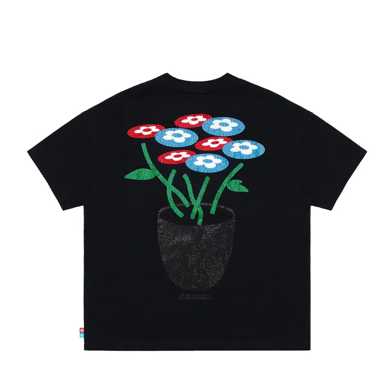 Vandy The Pink Classic Flower Rhinestone