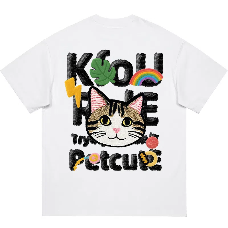 K411 Vintage Graffiti Cat Logo T-Shirt