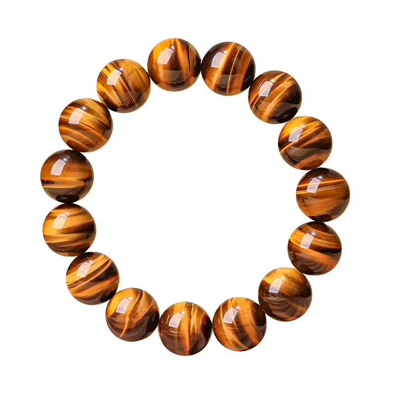 【八方来财】 熊银匠 平安好运 财运亨通 佑财护主 财源滚滚 新中式国潮虎晴石转运珠 时尚大气 男朋友 父亲 虎眼石 手串 男女同款情侣款