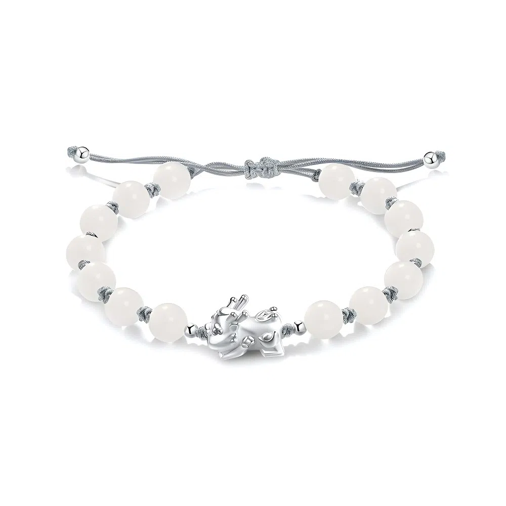 【S999银/招财貔貅】 百慕眸 吸金吞金兽 新中式 国潮 福乐牌小众设计 高级感 高考考研上岸#好运 白玉菩提 手链 男女同款情侣款