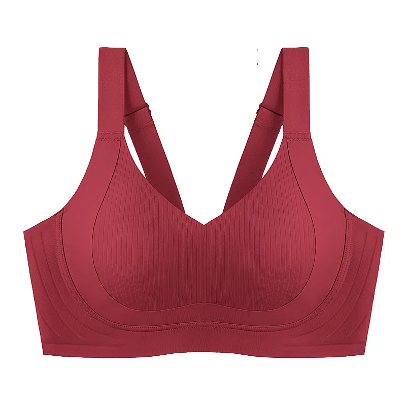 千奈美 全罩杯无痕大胸显小防下垂收副乳文胸 女款