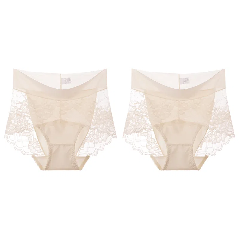 莫代尔 舒适透气柔软不卡档防夹臀内裤无痕不磨腿中腰高弹三角内裤清新淡雅轻薄简约短裤 女款