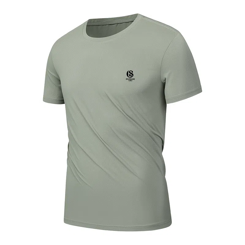 暴走的萝莉 超大弹力网孔透气品牌设计圆领运动跑步训练短袖亲肤篮球衣 男女同款