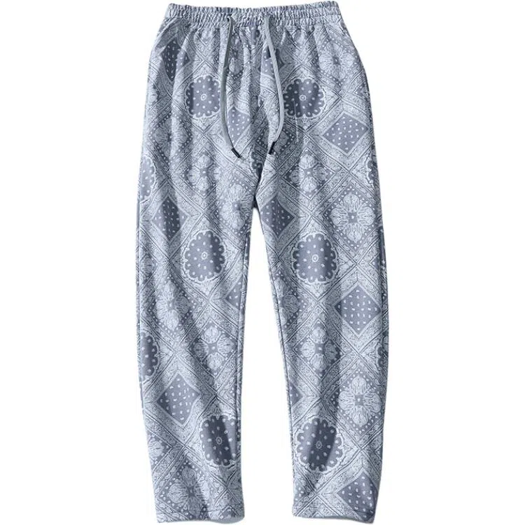 乱步 腰果花裤子韩版潮流百搭休闲裤 男女同款