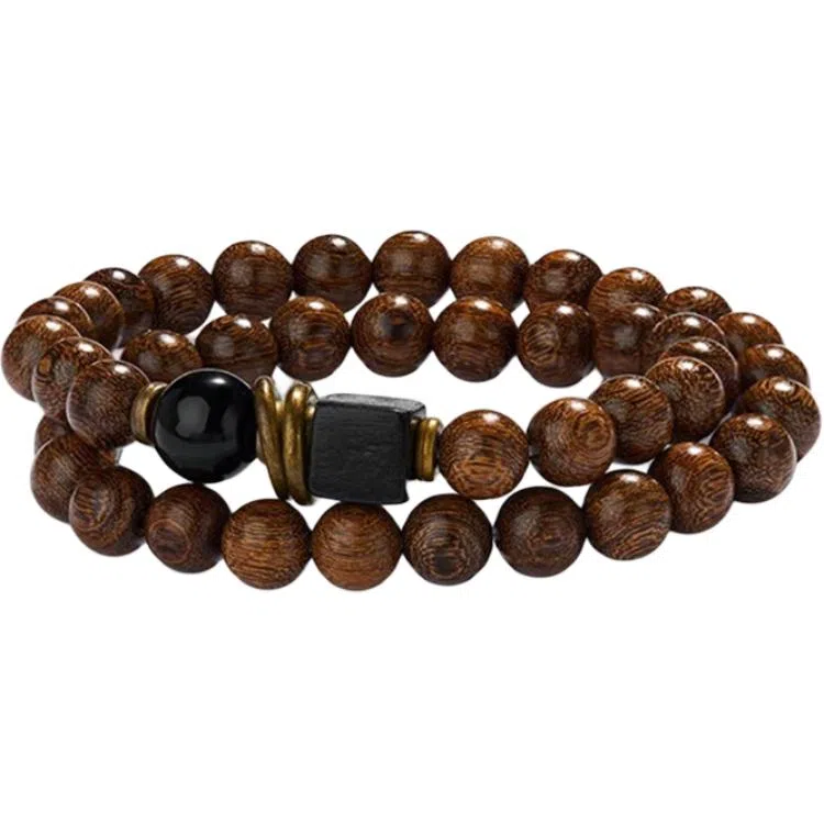 玄唐 国潮文艺复古 礼盒装 金丝檀木 手串 女款