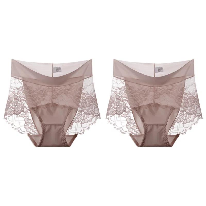 莫代尔 舒适透气柔软不卡档防夹臀内裤无痕不磨腿中腰高弹三角内裤清新淡雅轻薄简约短裤 女款