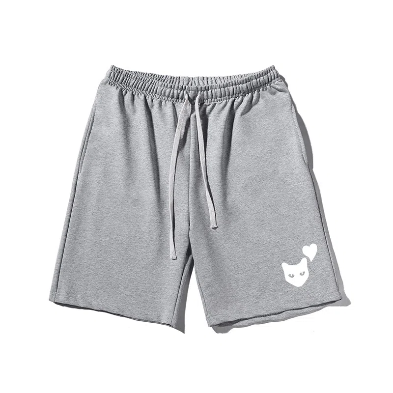 乱步 百搭宽松阔腿舒适运动基础五分休闲短裤 男女同款