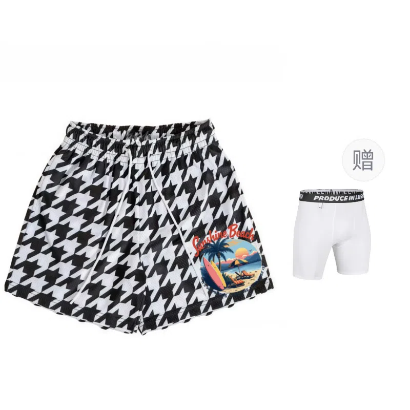 IXXAT Houndstooth Mesh Shorts