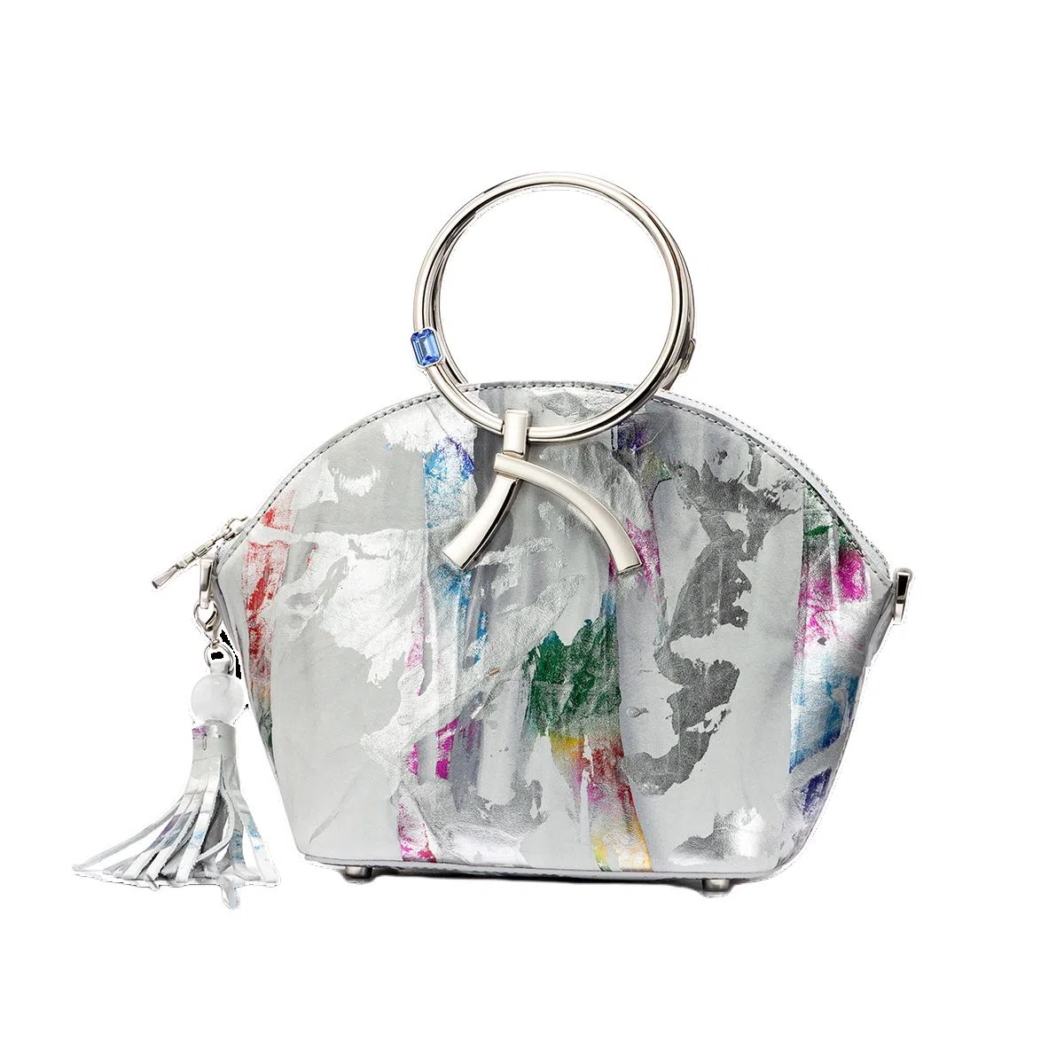 Roberta Di Camerino Shell Bag Gold Gray Silver