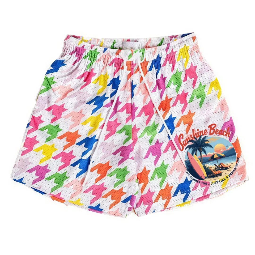 IXXAT Houndstooth Mesh Shorts