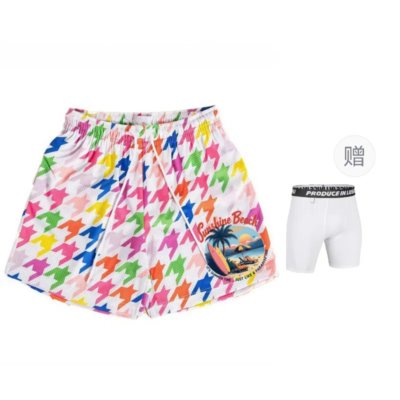 IXXAT Houndstooth Mesh Shorts
