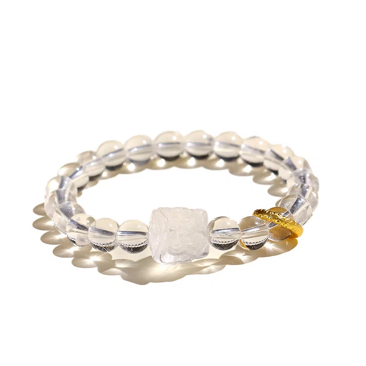 【招财进宝丨财运亨通】 玄唐 新中式貔貅高级感国潮设计首饰#好运 礼盒装处理 白水晶 手串 女款