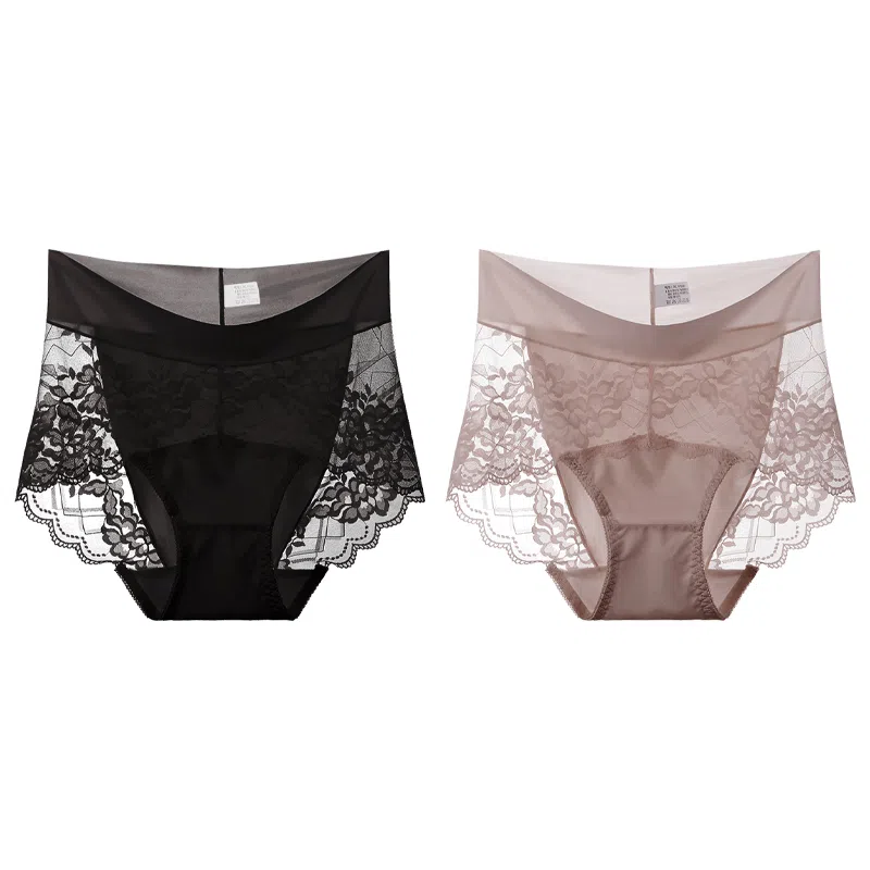 莫代尔 舒适透气柔软不卡档防夹臀内裤无痕不磨腿中腰高弹三角内裤清新淡雅轻薄简约短裤 女款