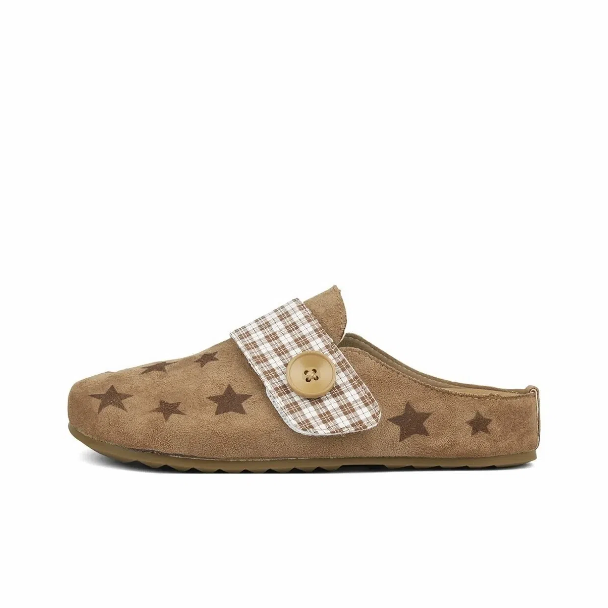 韩系小众法式复古可爱涂鸦设计外穿通勤百搭一脚蹬勃肯鞋 女款