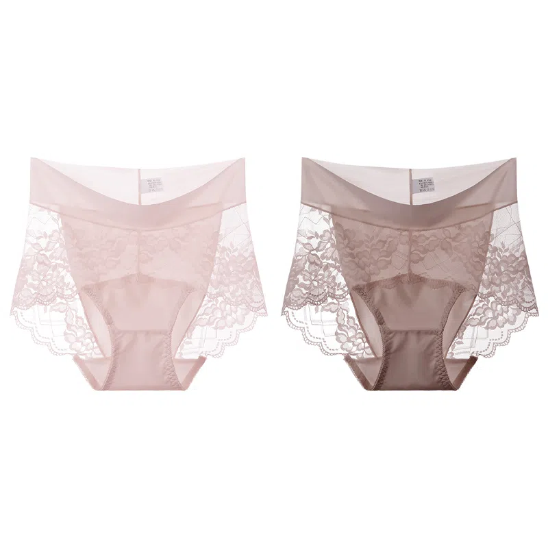 莫代尔 舒适透气柔软不卡档防夹臀内裤无痕不磨腿中腰高弹三角内裤清新淡雅轻薄简约短裤 女款