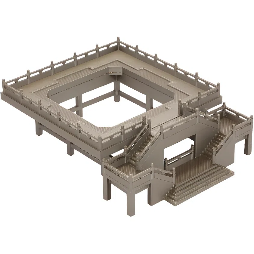 西瓜藤 亭台楼阁 成品模型