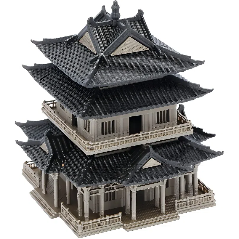 西瓜藤 亭台楼阁 成品模型