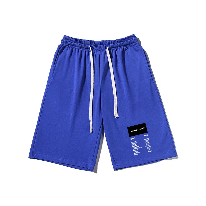 乱步 街头潮流宽松夏日字母印花潮牌百搭运动透气休闲短裤 男女同款