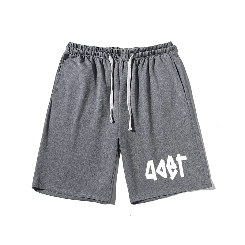 乱步 街头艺术宽松不规则印花潮牌百搭运动透气休闲短裤 男女同款