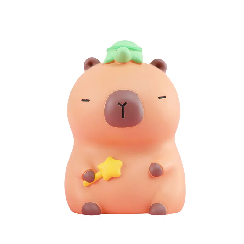 咕轹 可爱搪胶水豚 小猪储蓄罐 玩具