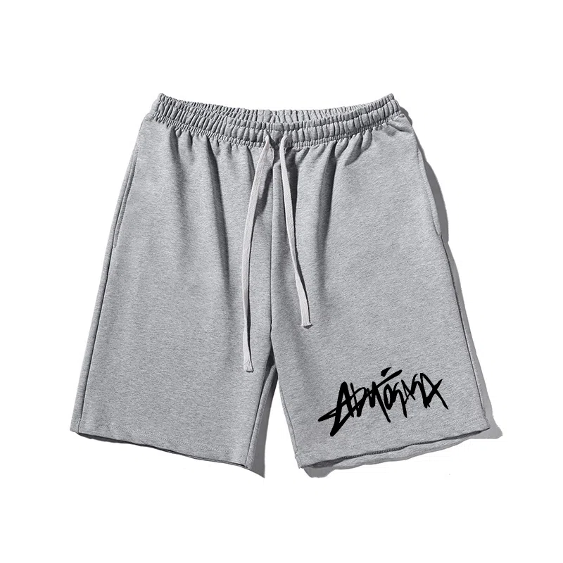 乱步 美式潮流宽松字母设计潮牌百搭运动透气青少年学生五分裤休闲短裤 男女同款