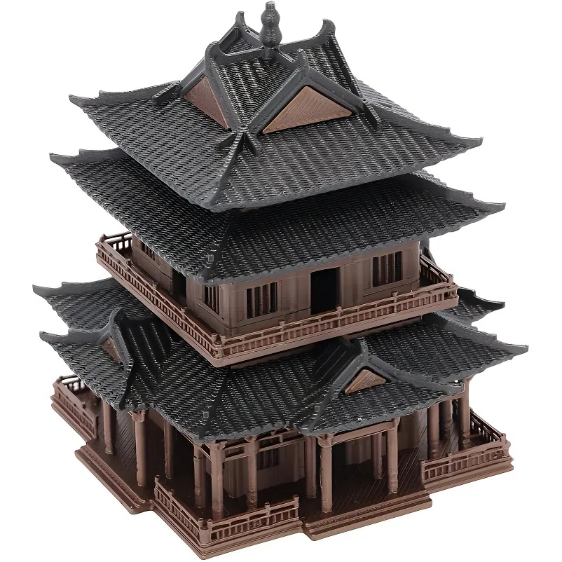 西瓜藤 亭台楼阁 成品模型