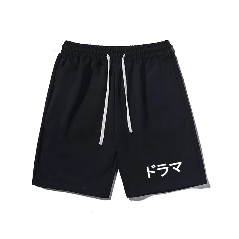 乱步 潮流运动宽松五分裤街头百搭卫裤青少年学生休闲短裤 男女同款