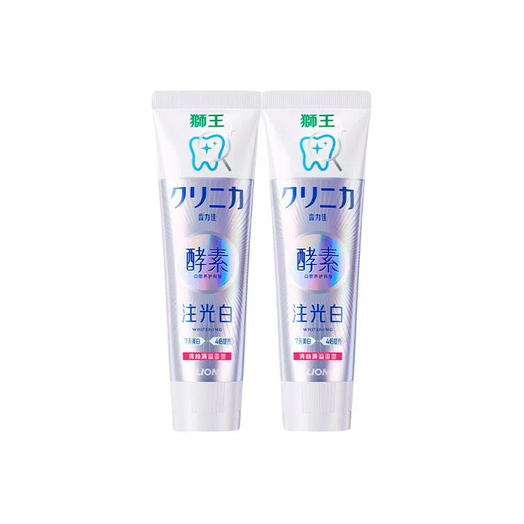 狮王 齿力佳水光酵素注光白牙膏成人去黄含氟 清新口气去牙渍美白去烟渍