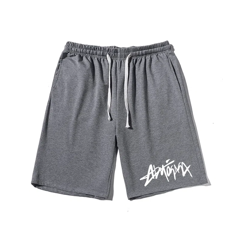 乱步 美式潮流宽松字母设计潮牌百搭运动透气青少年学生五分裤休闲短裤 男女同款