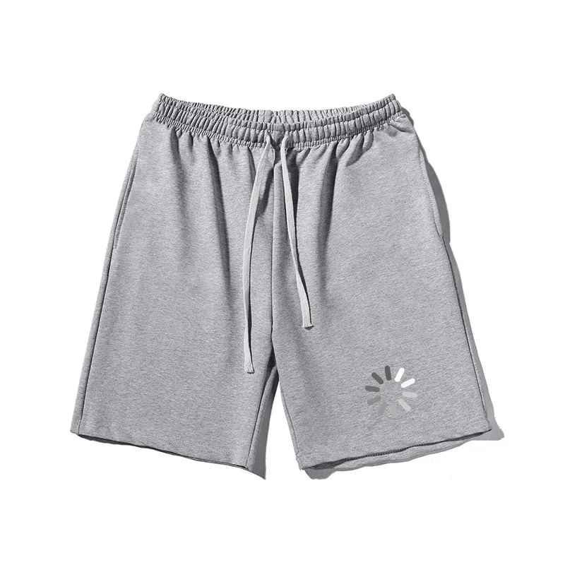 乱步 简约设计美式印花透气凉感宽松运动青少年学生五分裤休闲短裤 男女同款