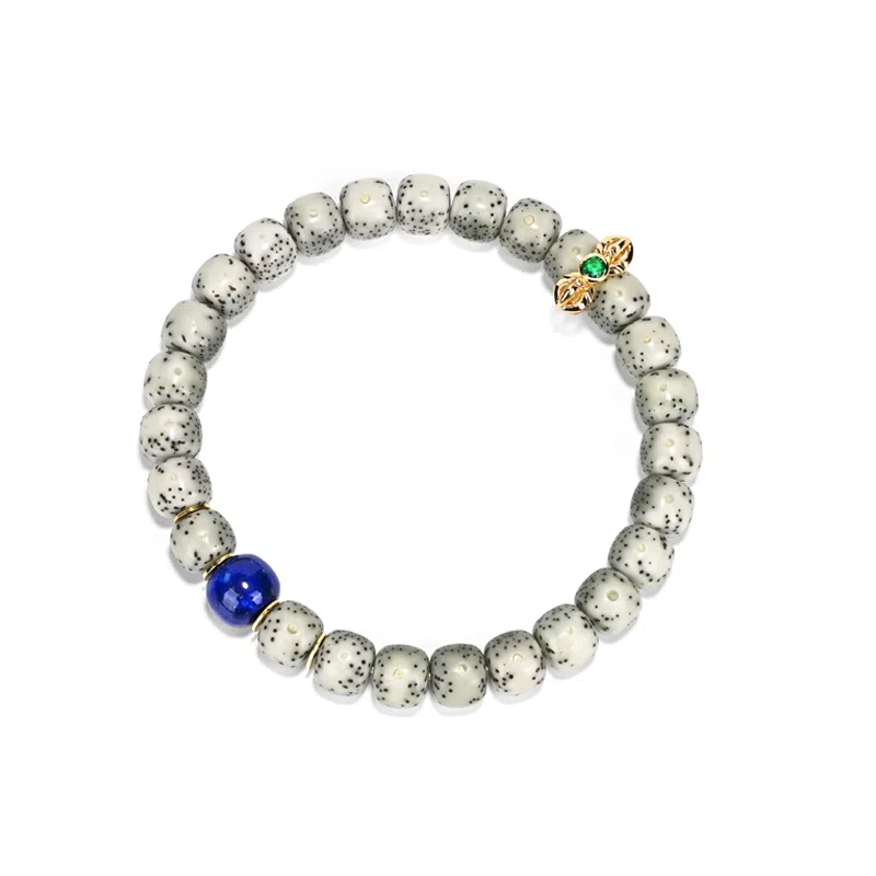 钰澜文玩 青花搭配 星月菩提 手串 男女同款情侣款